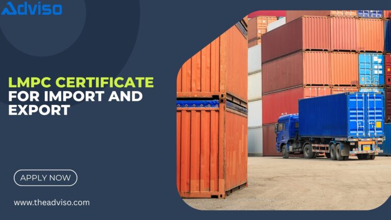 LMPC Certificate for Import and Export
